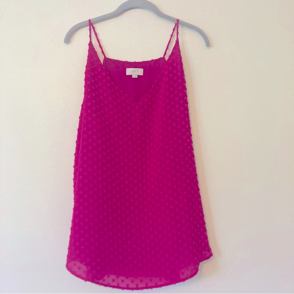 Loft Magenta Pink Tank Top
